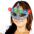 Light Up RGB LED Glitter Mask